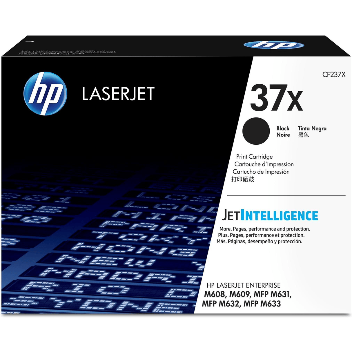 HP 37X Black Toner Cartridge 25,000 Pages Original CF237X Single-pack