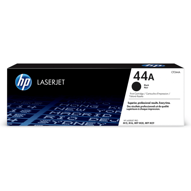 HP 44A Black Toner Cartridge 1,000 Pages Original CF244A Single-pack