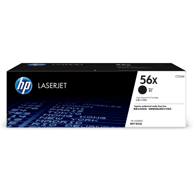 HP 56X Black Toner Cartridge 13,700 Pages Original CF256X Single-pack