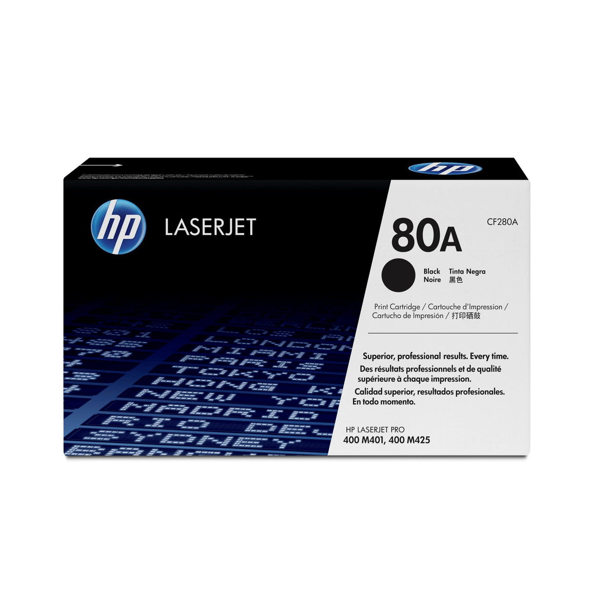 HP 80A Black Toner Cartridge 2560 Pages Original CF280A Single-pack