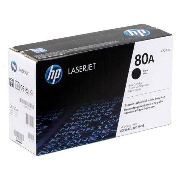 HP 80A Black Toner Cartridge 2560 Pages Original CF280A Single-pack