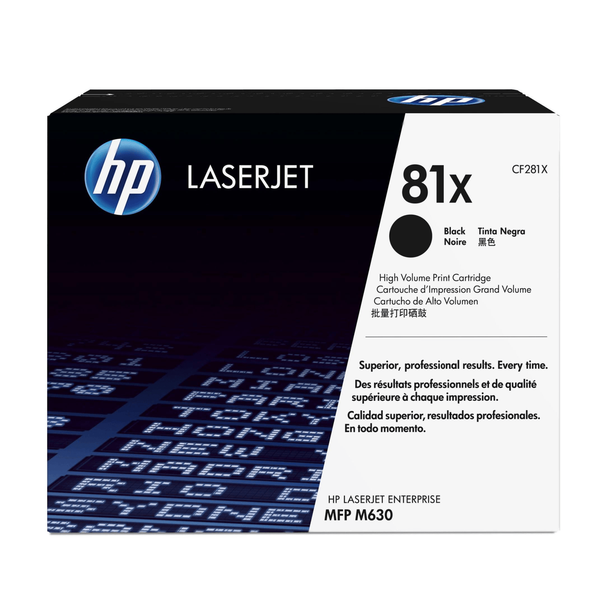 HP 81X Black Toner Cartridge 25,000 Pages Original CF281X Single-pack