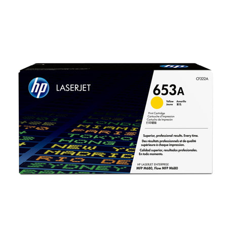 HP 653A Yellow Toner Cartridge 16,000 Pages Original CF322A Single-pack