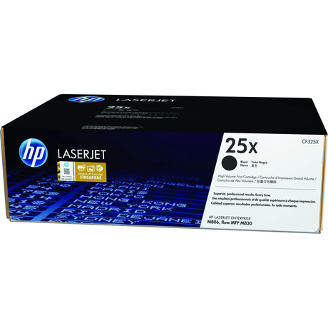 HP 25X Black Toner Cartridge 34,500 Pages Original CF325X Single-pack