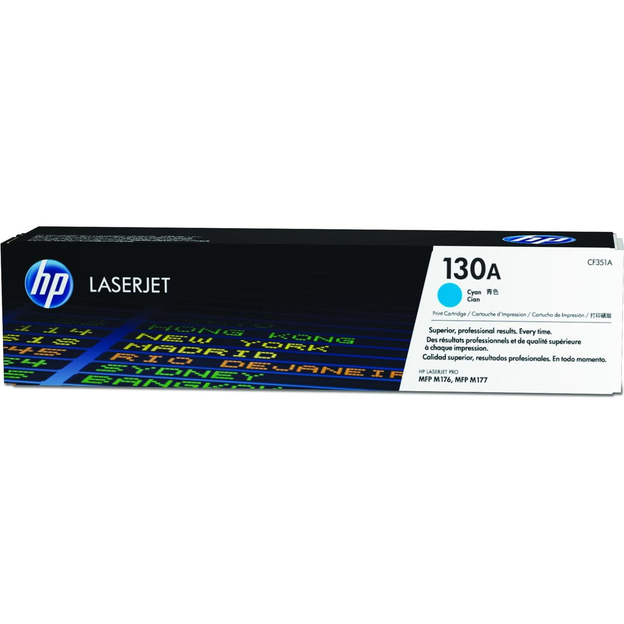 HP 130A Cyan Toner Cartridge 1,000 Pages Original CF351A Single-pack