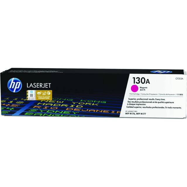 HP 130A Magenta Toner Cartridge 1,000 Pages Original CF353A Single-pack