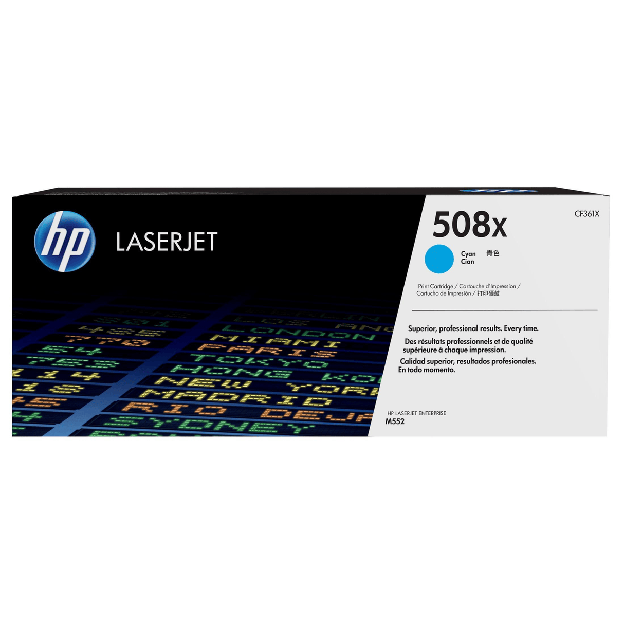 HP 508X Cyan Toner Cartridge 9,500 Pages Original CF361X Single-pack