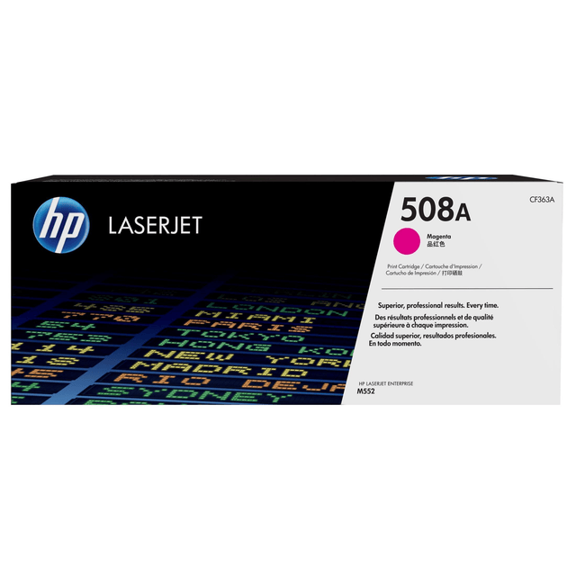 HP 508A Magenta Toner Cartridge 5,000 Pages Original CF363A Single-pack