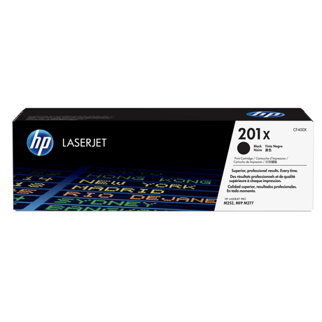 HP 201X Black Toner Cartridge 2,800 Pages Original CF400X Single-pack