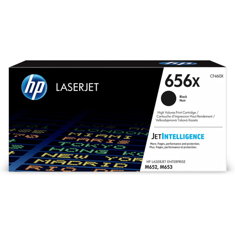 HP 656X Black Toner Cartridge 27,000 Pages Original CF460X Single-pack