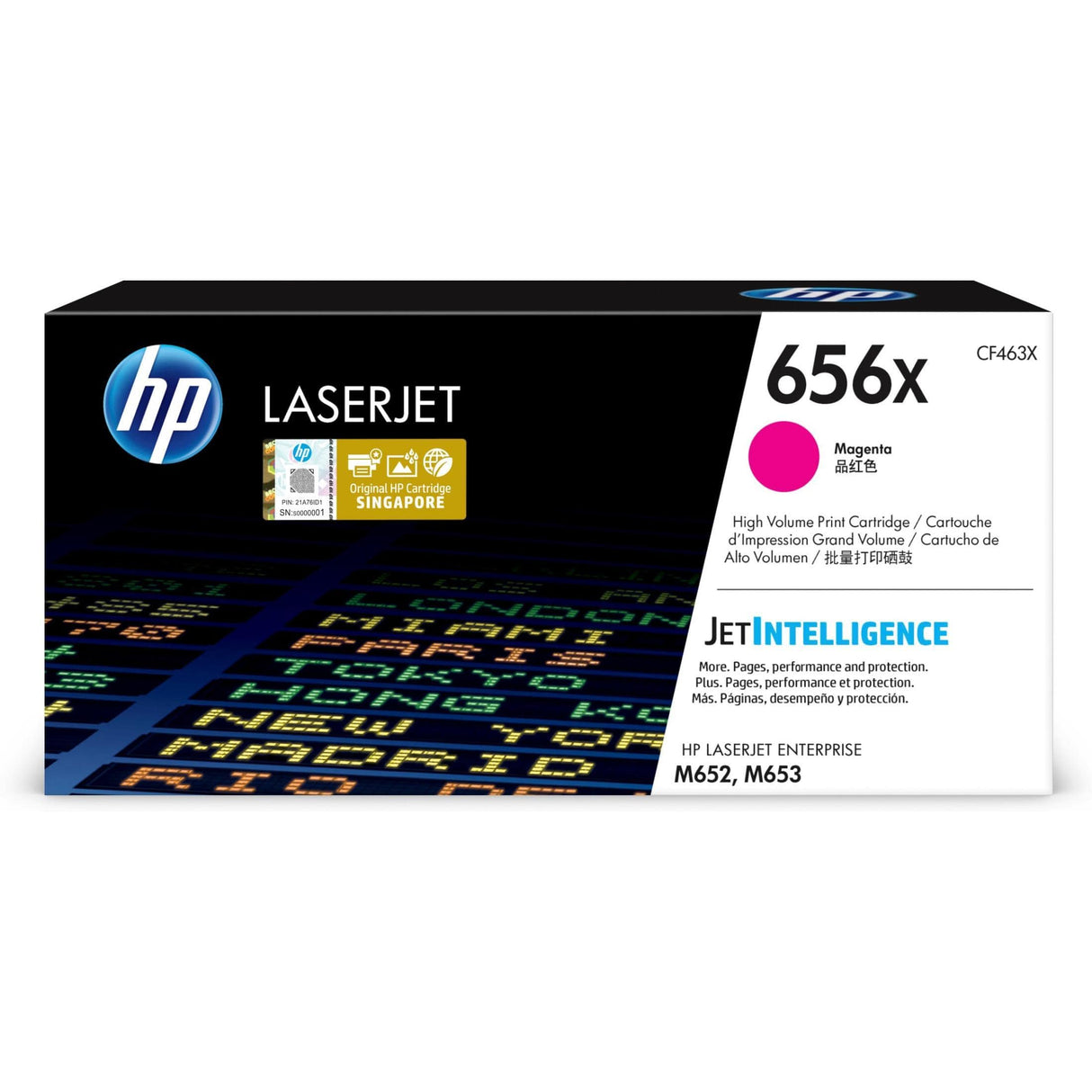 HP 656X Magenta Toner Cartridge 22,000 Pages Original CF463X Single-pack