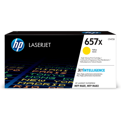 HP 657X Yellow Toner Cartridge 23,000 Pages Original CF472X Single-pack