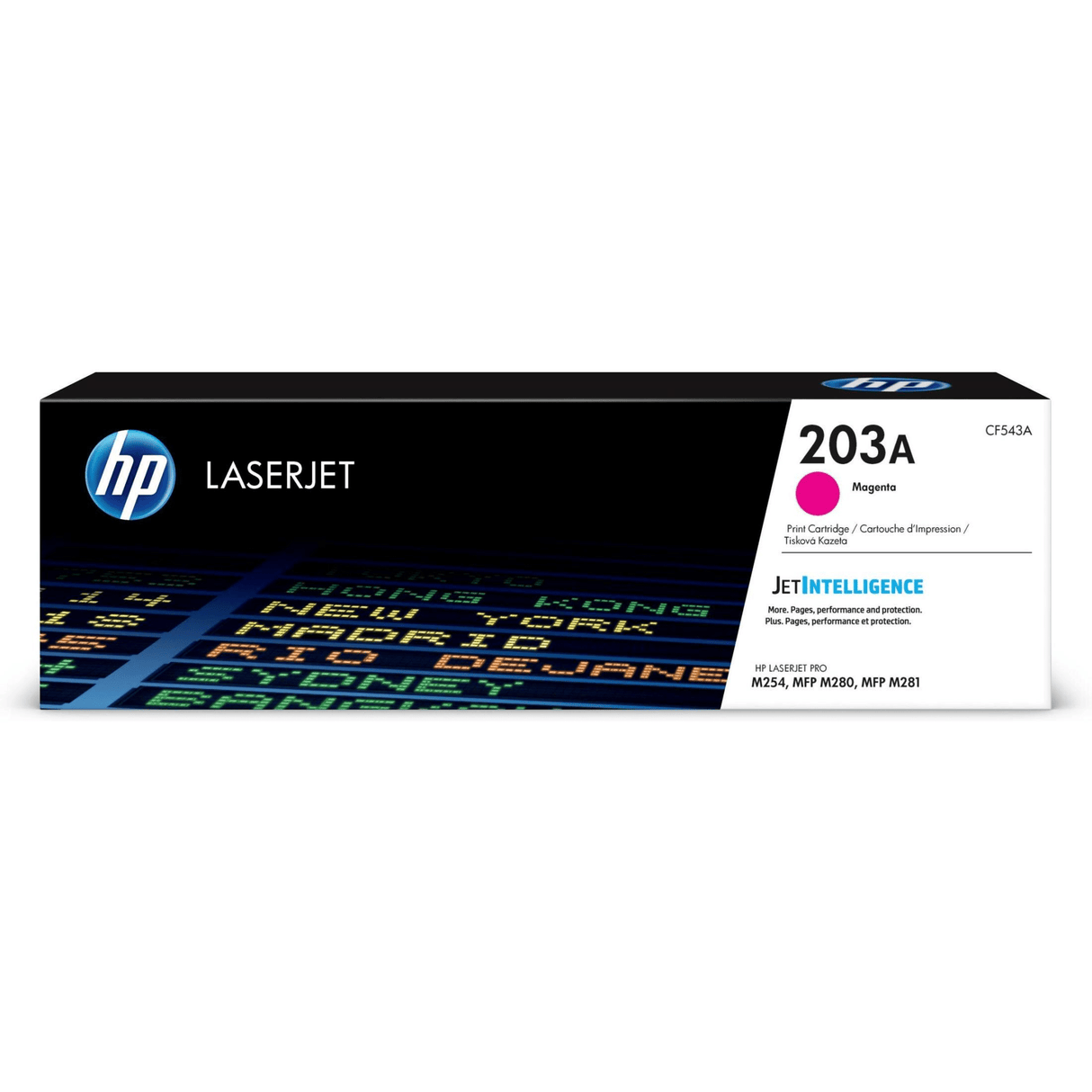 HP 203A Magenta Toner Cartridge 1,300 Pages Original CF543A Single-pack