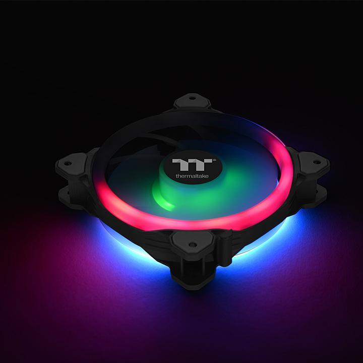 Thermaltake Riing Trio 12 LED RGB Radiator Fan TT Premium Edition Computer Case 120mm 1500rpm CL-F072-PL12SW-A