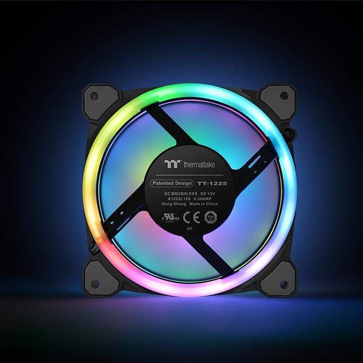 Thermaltake Riing Trio 12 LED RGB Radiator Fan TT Premium Edition Computer Case 120mm 1500rpm CL-F072-PL12SW-A