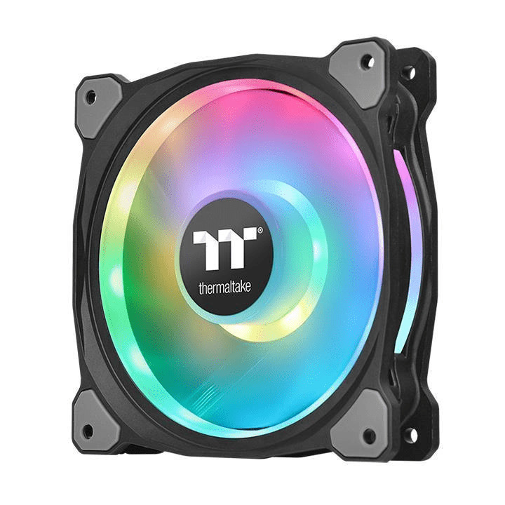 Thermaltake Riing Duo 12 RGB Premium Edition Computer Case Fan 120mm Black 1500rpm CL-F073-PL12SW-A