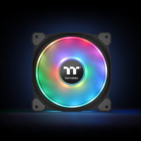 Thermaltake Riing Duo 14 LED RGB Premium Edition Computer Case Fan Black 1400rpm CL-F078-PL14SW-A