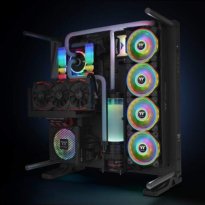 Thermaltake Riing Quad 12 RGB Computer Case Fan 120mm Black 1500rpm CL-F088-PL12SW-A