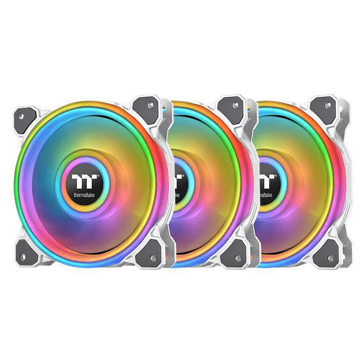 Thermaltake Riing Quad 12 RGB Computer Case Fan 120mm White 1500rpm CL-F100-PL12SW-A