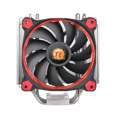 Thermaltake Riing Silent 12 CPU Fan 120mm Black and Red Silver 1400rpm CL-P022-AL12RE-A