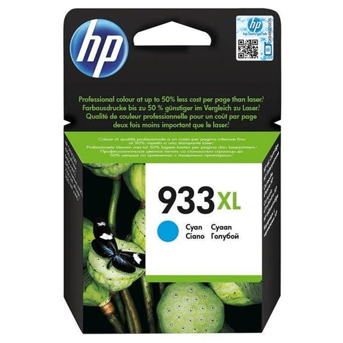 HP 933XL Cyan High Yield Printer Ink Cartridge Original CN054AE Single-pack