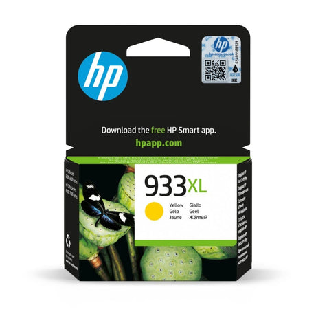 HP 933XL Yellow High Yield Printer Ink Cartridge Original CN056AE Single-pack