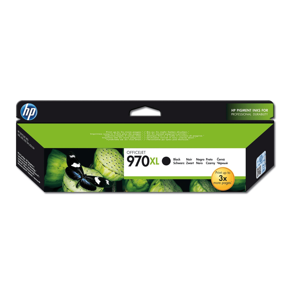 HP 970XL Black High Yield Printer Ink Cartridge Original CN625AE Single-pack