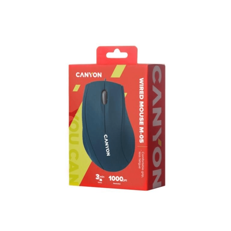 Canyon M-05 Wired USB Optical Mouse Blue CNE-CMS05BL