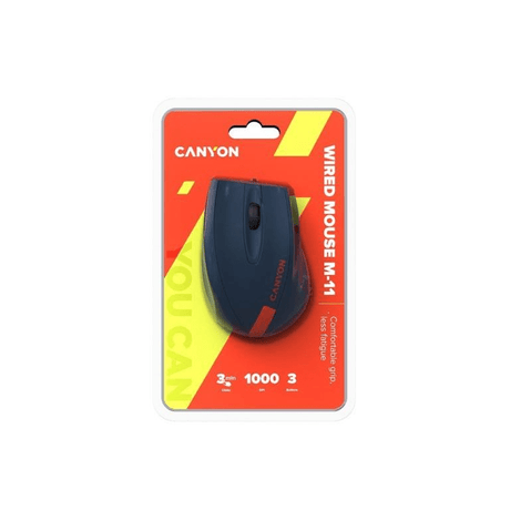 Canyon M-11 Wired USB Optical Mouse Navy Red CNE-CMS11BR