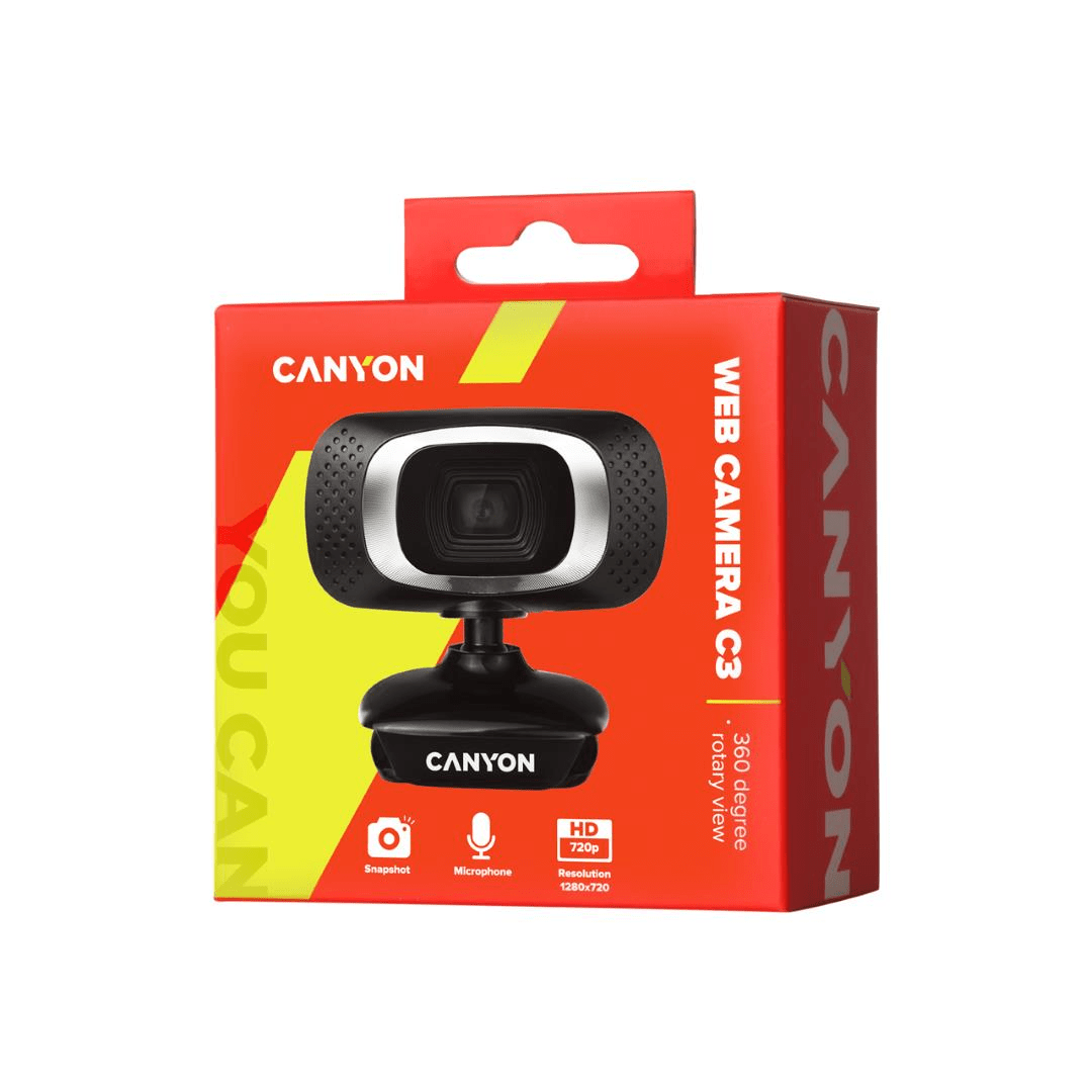 Canyon C3 720P HD Webcam CNE-CWC3N