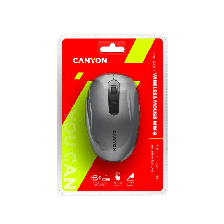 Canyon Wireless Mouse Grey CNS-CMSW09DG