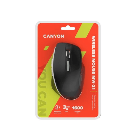 Canyon MW-21 Wireless Optical Mouse with Blue LED Sensor Black CNS-CMSW21B