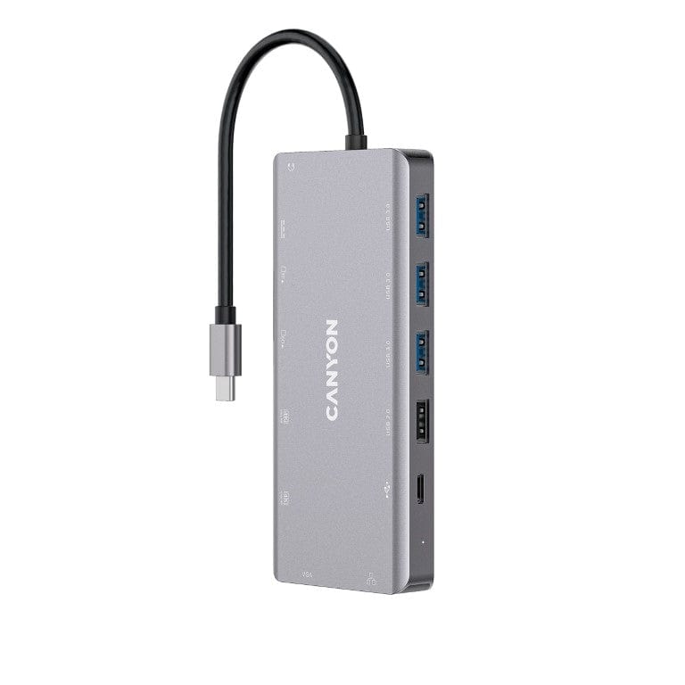 Canyon DS-12 13-in-1 USB-C Hub Dark Grey CNS-TDS12