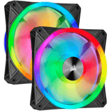 Corsair iCUE QL140 RGB 140mm PWM Dual Fan Kit with Lighting Node CORE CO-9050100-WW