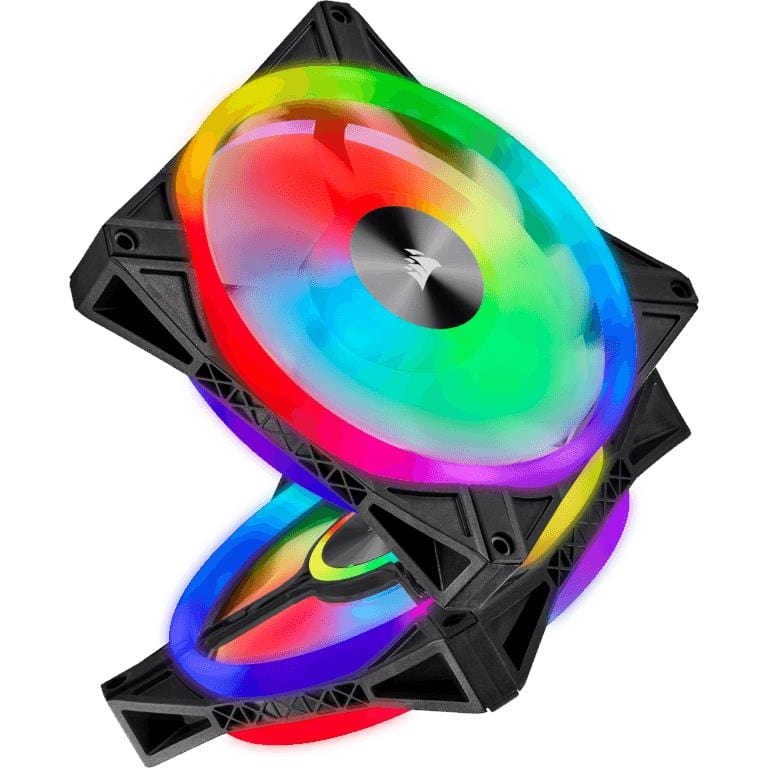 Corsair iCUE QL140 RGB 140mm PWM Dual Fan Kit with Lighting Node CORE CO-9050100-WW