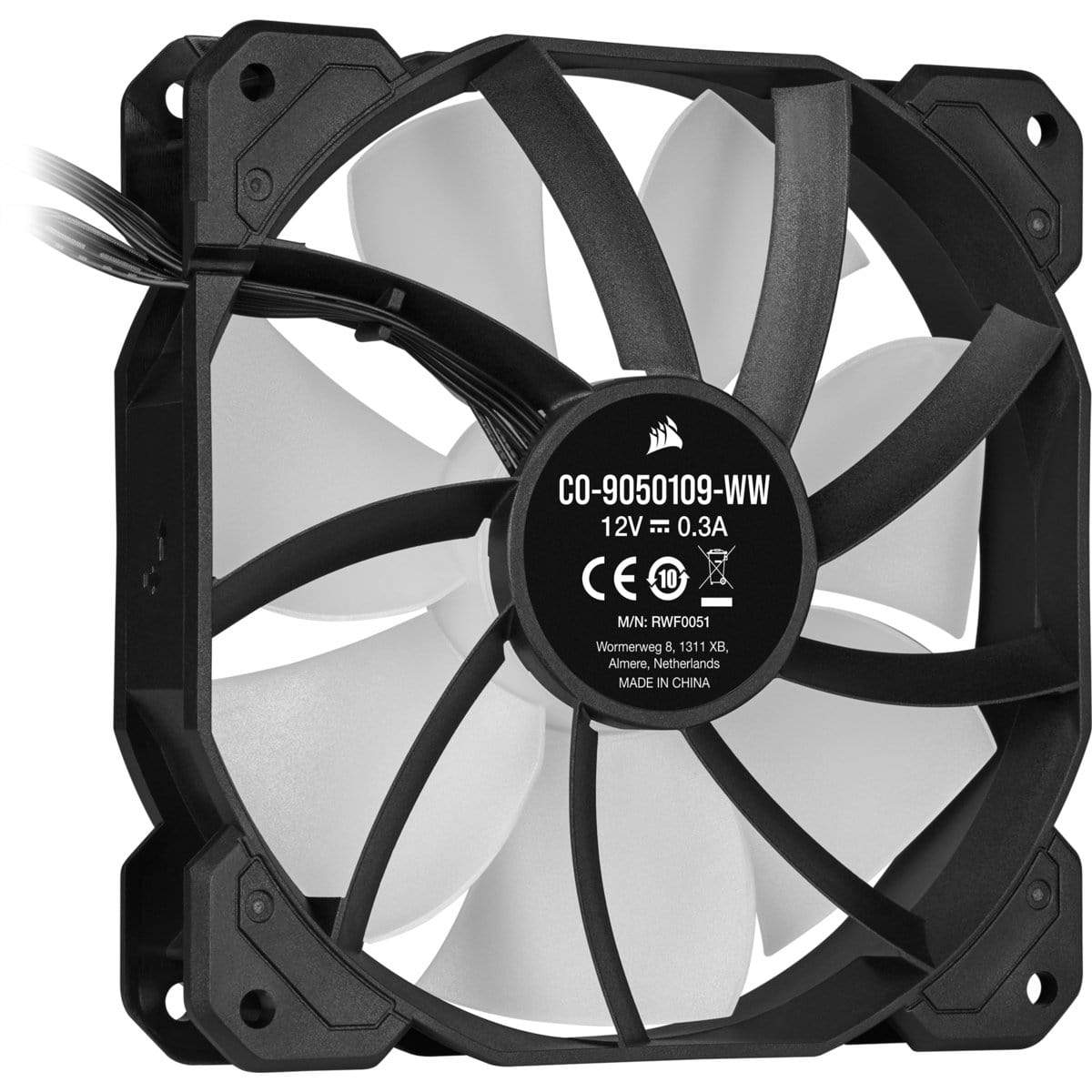 Corsair SP120 RGB ELITE Computer case Fan 12 cm Black 3 pc(s)