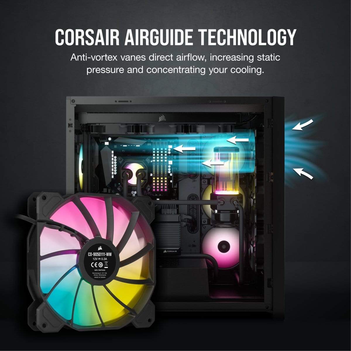 Corsair SP140 RGB ELITE Computer case Fan 14 cm Black 2 pc(s)