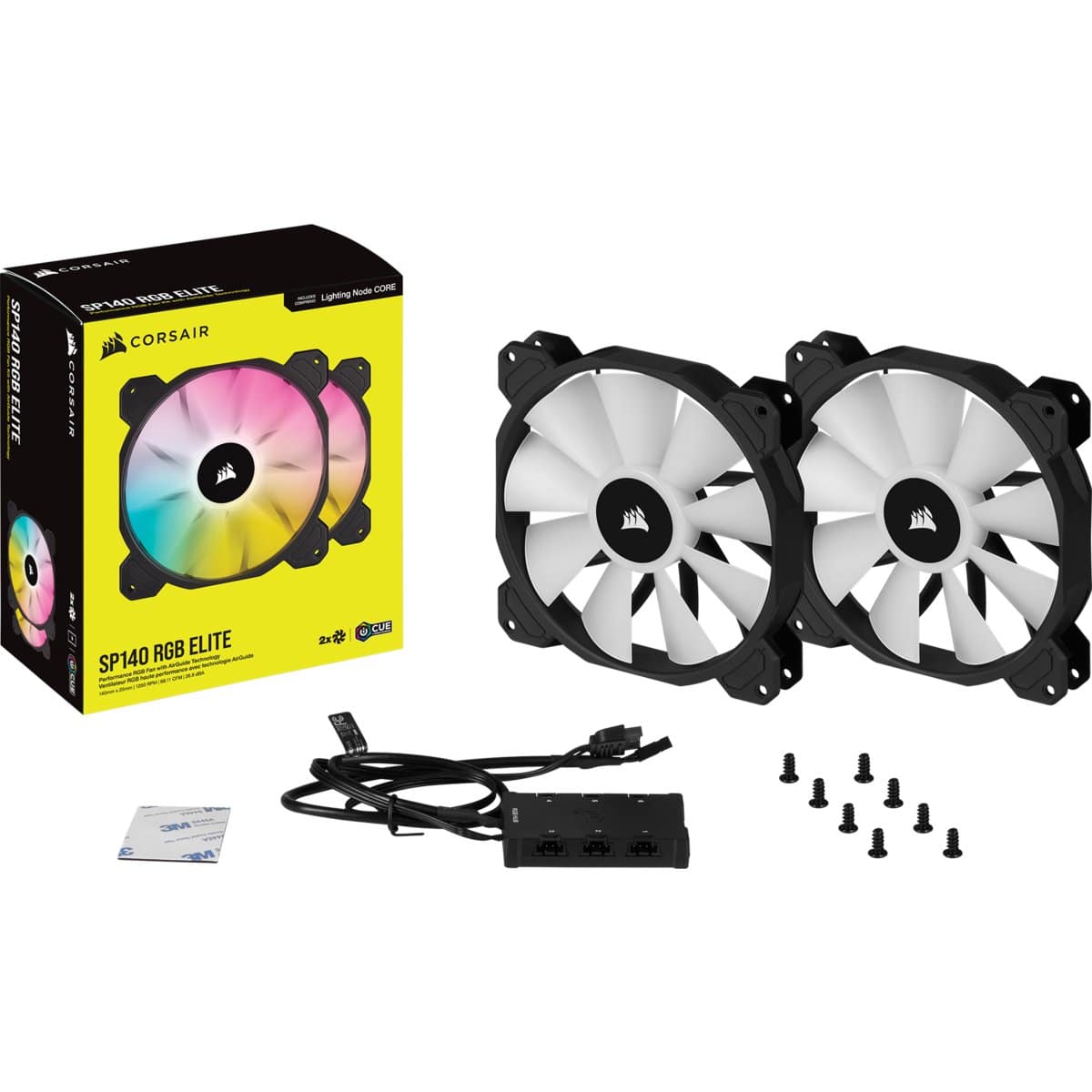 Corsair SP140 RGB ELITE Computer case Fan 14 cm Black 2 pc(s)