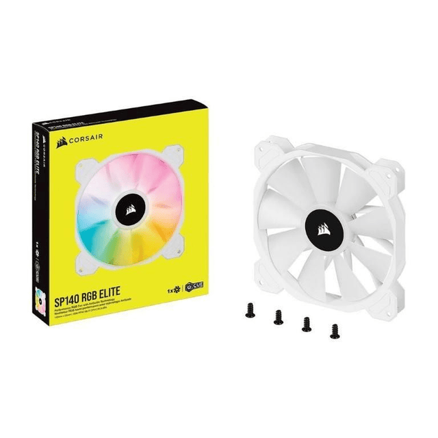 Corsair SP140 RGB ELITE Performance RGB Cooling Fan White Single-pack CO-9050138-WW