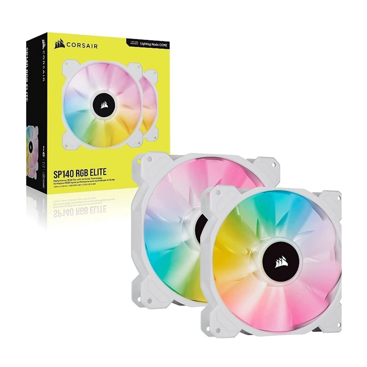 Corsair SP140 RGB ELITE Computer Case Fan 14 cm White 2 pc(s)