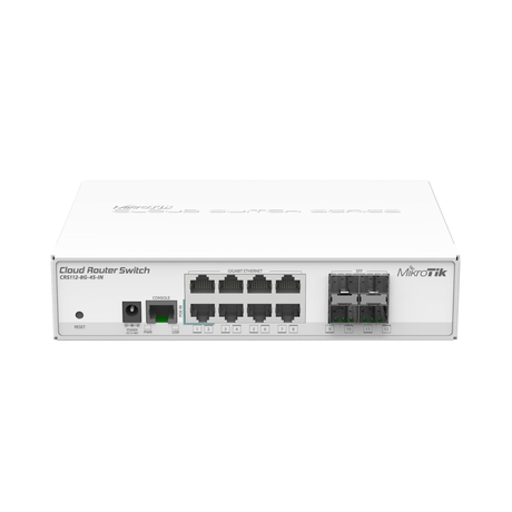 MikroTik 8GB/Eth 128MB RAM 4SFP network Switch L3 Gigabit Ethernet (10/100/1000) PoE White CRS112-8G-4S-IN