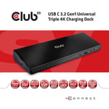 CLUB3D CSV-1562 Notebook Dock/port Replicator Docking Black