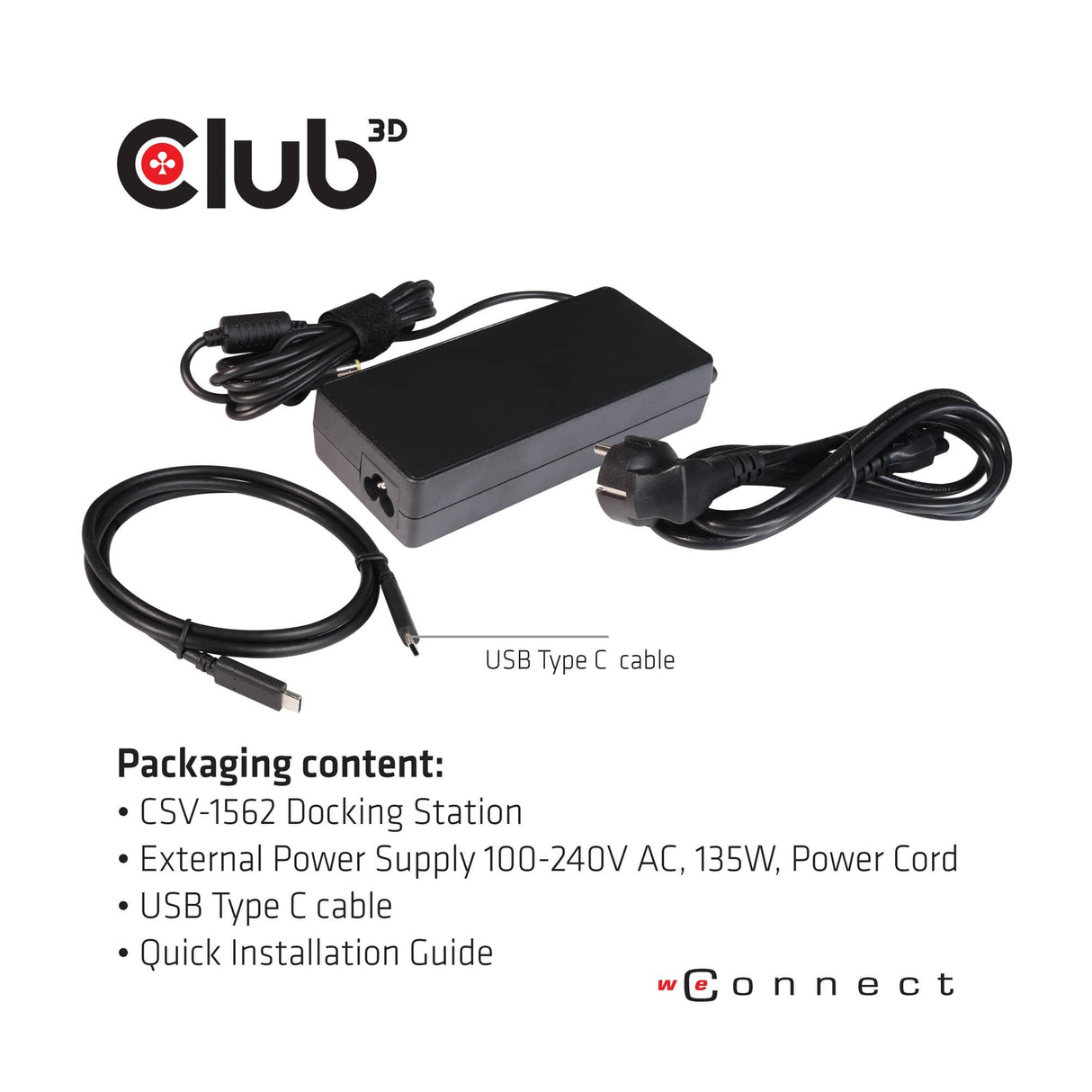 CLUB3D CSV-1562 Notebook Dock/port Replicator Docking Black