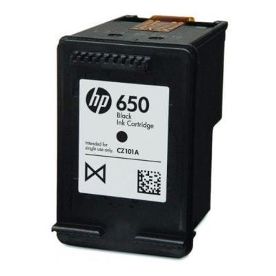 HP 650 Black Printer Ink Cartridge Original CZ101AK Single-pack