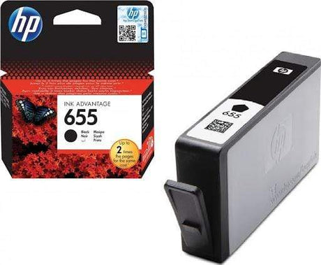 HP 655 Ink Advantage Black Printer Cartridge Original CZ109AE Single-pack