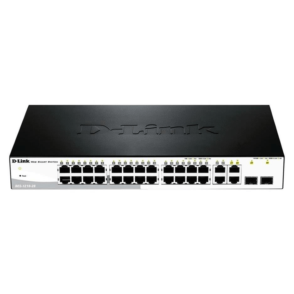 D-Link L2 1U Managed Network Switch DES-1210-28