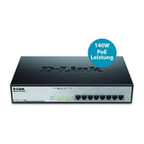 D-Link DGS-1008MP Unmanaged Switch Gigabit Ethernet PoE 1U Black