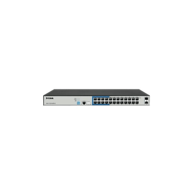 D-Link 24-Port Layer 2 Gigabit Long Range PoE Managed Switch DGS-F1210-26PS-E