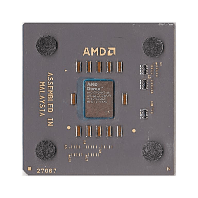 AMD Duron 1300 CPU - 1-core Socket 462 1.3Ghz Processor DHD1300AMT1B