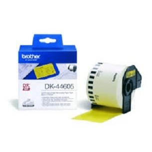 Brother DK-44605 Continuous Removable Yellow Paper Tape (62mm)